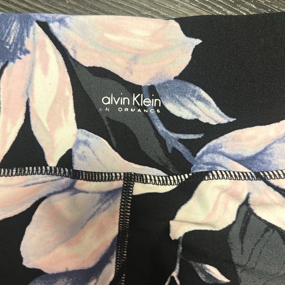 🍍CALVIN KLIEN PERFORMANCE FLORAL LEGGINGS 🍍sz Large Q-1 - Picture 4 of 4